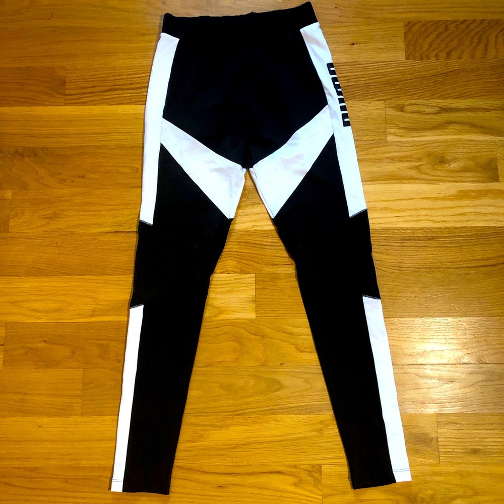 Puma sport legging black and white size S